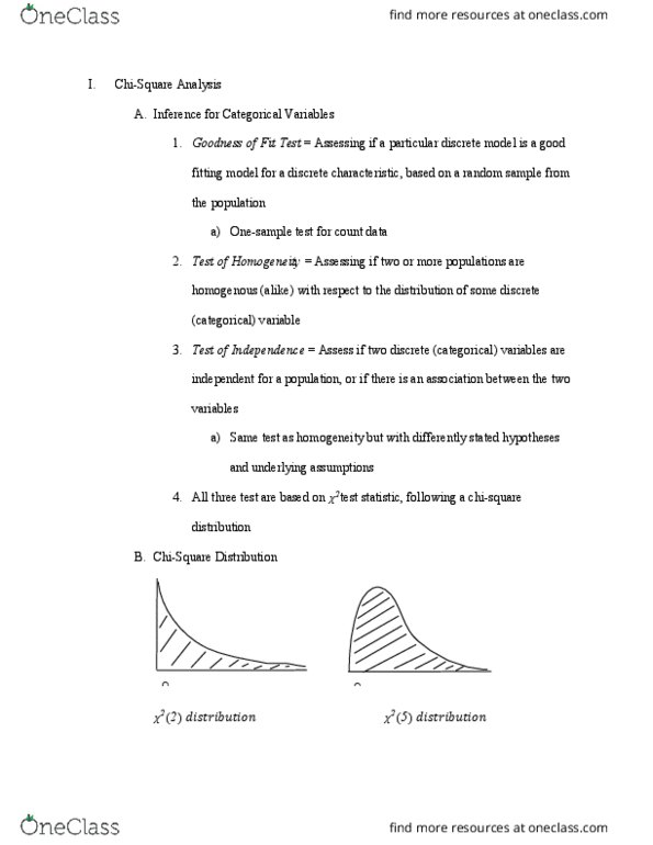 STATS 250 Lecture Notes - Lecture 39: Count Data, Test Statistic, Null Hypothesis cover image