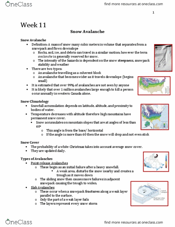 Geography 2152F/G Lecture Notes - Lecture 11: Climatology, Chilkoot Trail, Blowing Snow thumbnail