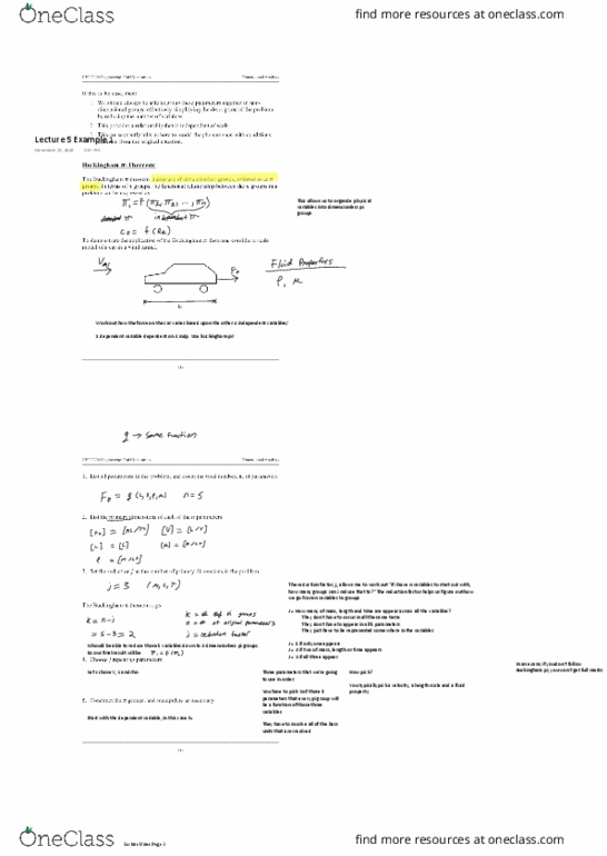 Civil and Environmental Engineering 2224 Lecture Notes - Lecture 5: Fluid Mechanics, Dependent And Independent Variables, Junkers J 1 thumbnail