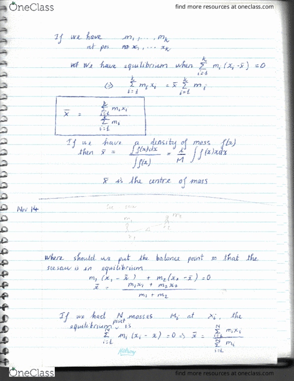 MATH 200 Lecture Notes - Lecture 31: Tangent Space cover image