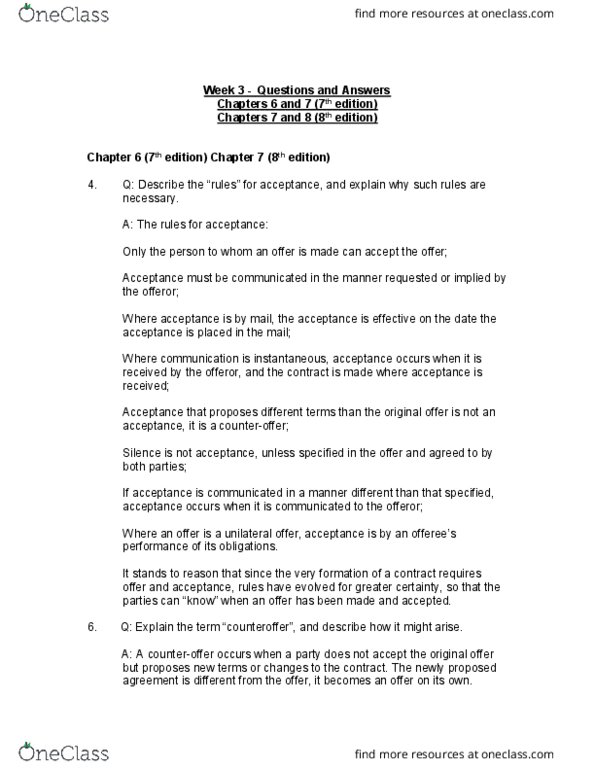 ADMS 2610 Chapter Notes - Chapter 3: Estoppel thumbnail