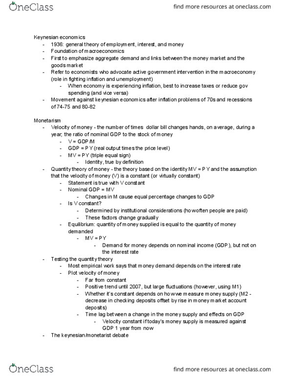 01:220:103 Chapter Notes - Chapter 17: Money Market Account, Money Supply, Aggregate Demand thumbnail