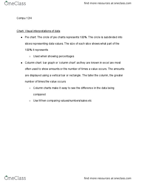 01:198:110 Lecture Notes - Lecture 27: Pie Chart, Pivot Table cover image