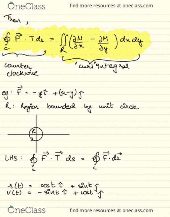 MAT 21D Lecture Notes - Lecture 30: Unit Circle, Git cover image