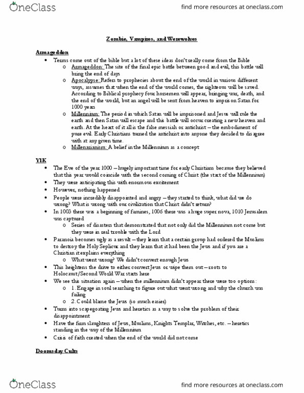 History 2186A/B Lecture Notes - Lecture 10: Gerard Van Swieten, Greek Mythology, Antichrist thumbnail