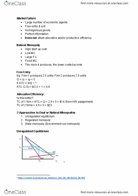 ECON 1011 Lecture Notes - Lecture 30: Productive Efficiency cover image