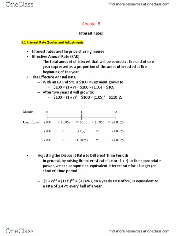 FIN 300 Lecture Notes - Lecture 5: Effective Interest Rate, Real Interest Rate, Annuity thumbnail