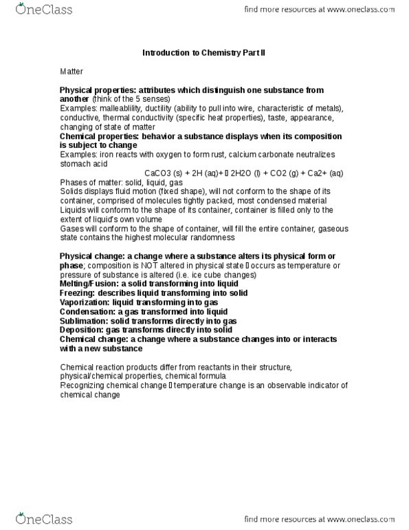 CHEM 1211 Lecture Notes - Thermal Conductivity, Ductility, Heat Capacity thumbnail