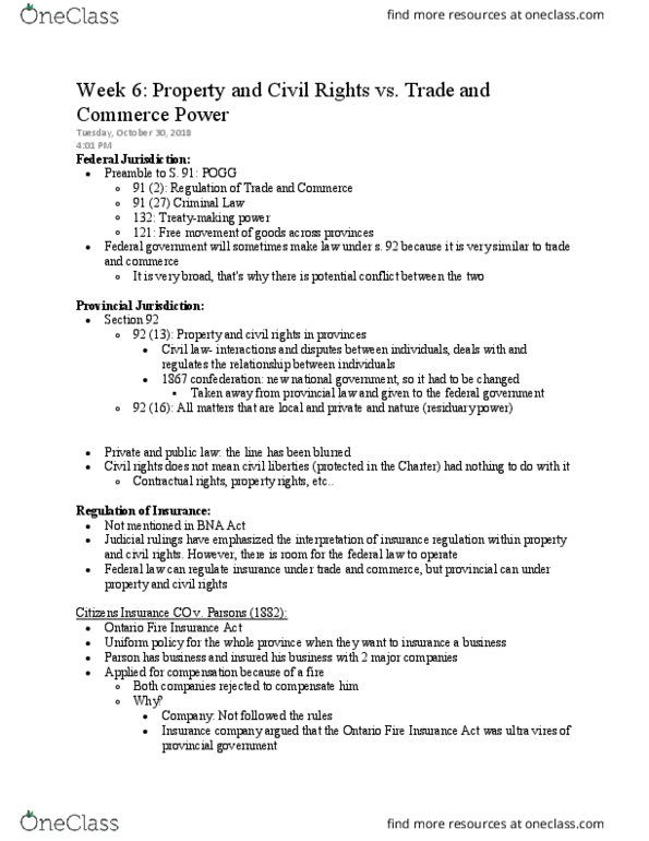 POLS 3135 Lecture Notes - Lecture 6: Ultra Vires, Reference Question, Price Discrimination thumbnail