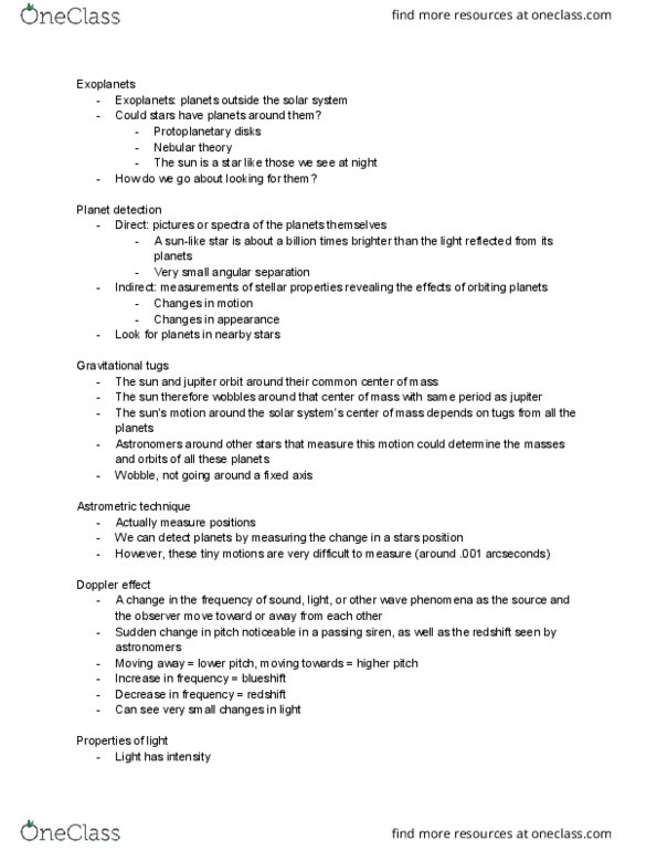 01:750:109 Lecture Notes - Lecture 26: Wave, Angular Distance, Blueshift thumbnail