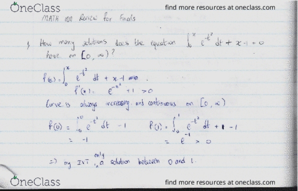 MATH100 Lecture 41: December 7th Final Exam Review Notes cover image