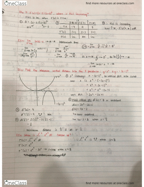 Calculus 1000A/B Lecture Notes - Lecture 52: Antiderivative cover image