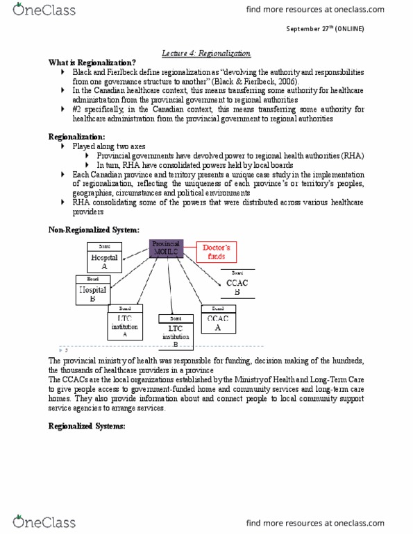 HLST 3230 Lecture Notes - Lecture 4: Information System, Radiation Therapy, Belgian Medical Component thumbnail