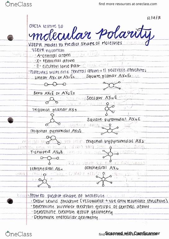 CHE 2A Lecture 20: Molecular Polarity, Valence Bond Theory cover image