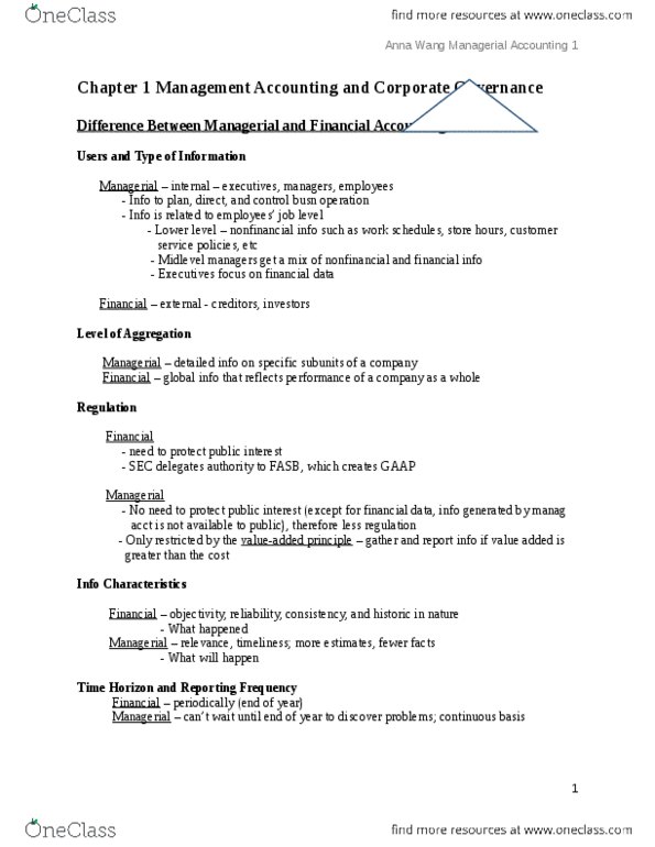 ACCT 2301 Chapter Notes -Indirect Costs, Continual Improvement Process, Financial Statement thumbnail