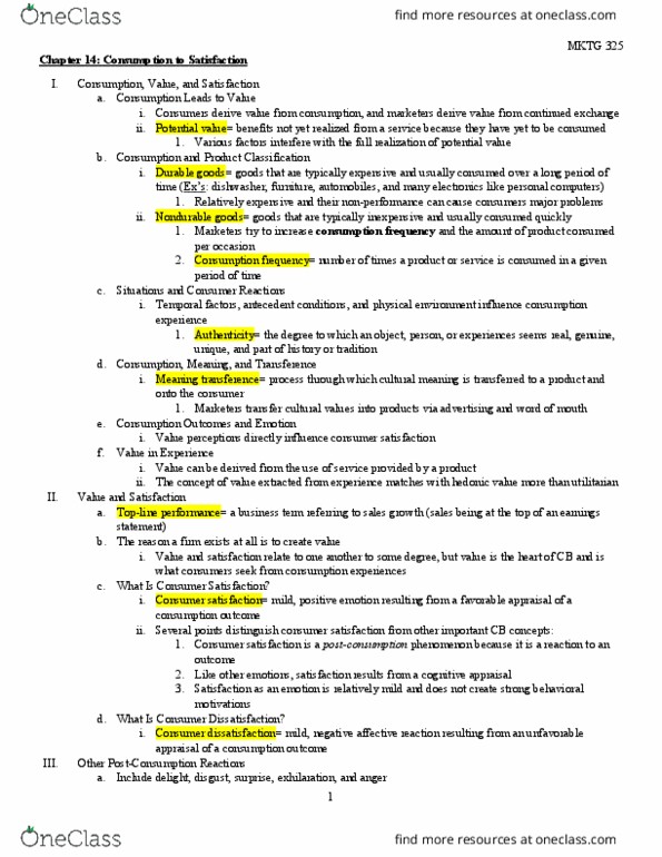 MKTG 325 Chapter Notes - Chapter 14: Product Classification, Theory-Theory, Electronic Waste thumbnail