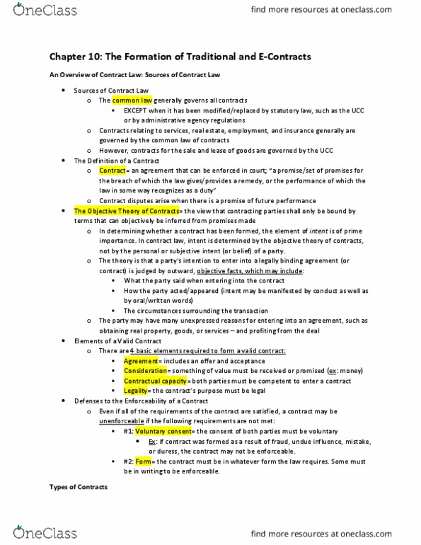MGMT 217 Chapter Notes - Chapter 10: Electrical Contacts, Privacy Policy, Browse Wrap thumbnail