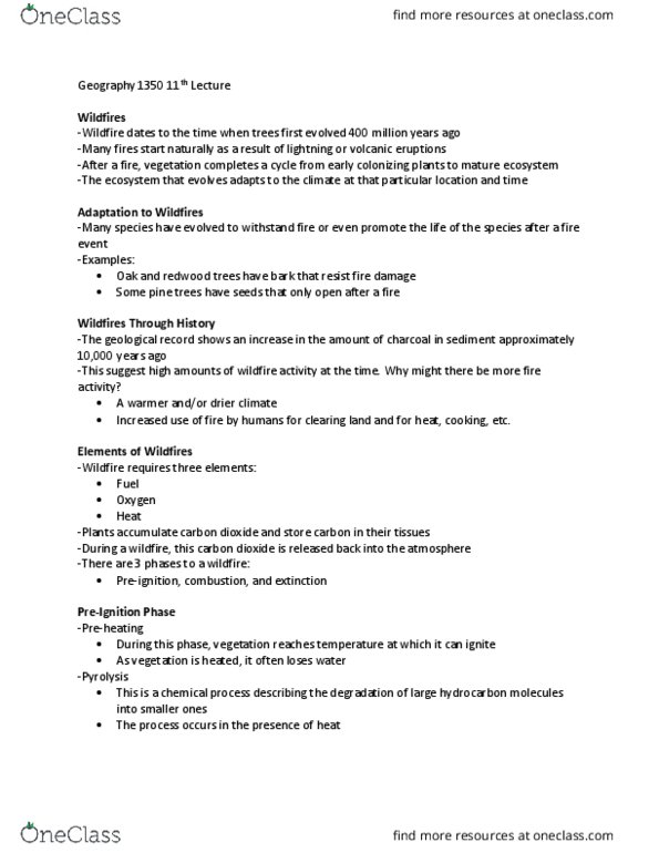 GEOG 1350 Lecture Notes - Lecture 11: Engine Knocking, Pyrolysis, Lightning thumbnail