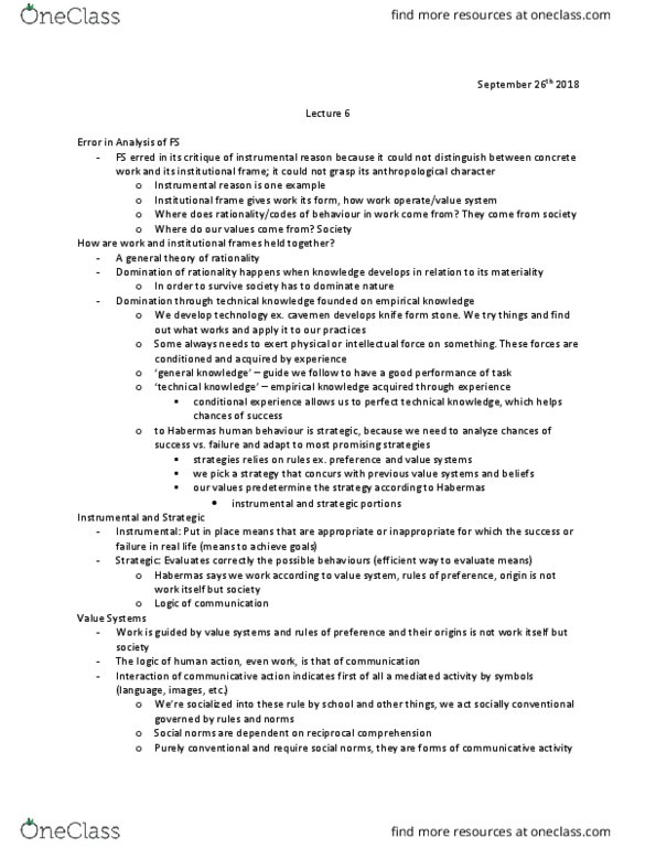 CMN 3109 Lecture Notes - Lecture 6: Communicative Action, Caveman thumbnail