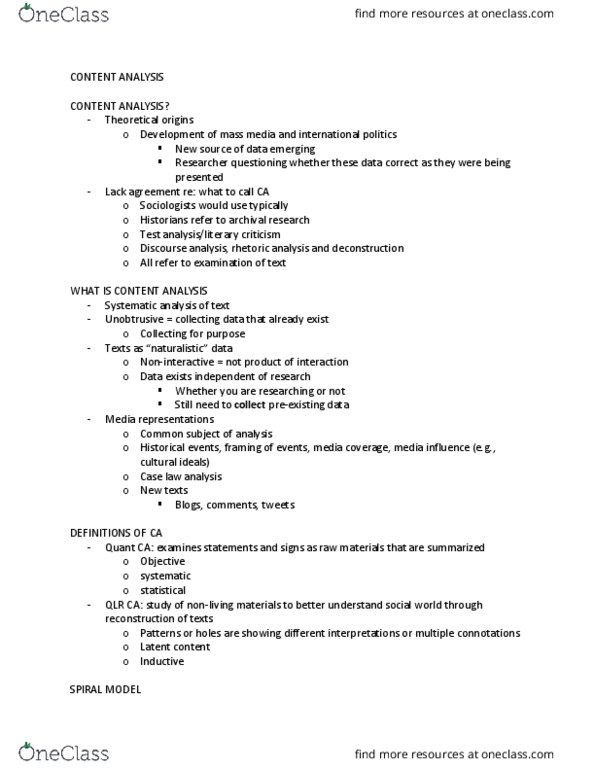 CRIM 321 Lecture Notes - Lecture 7: Old Texts, Discourse Analysis, Social Fact thumbnail