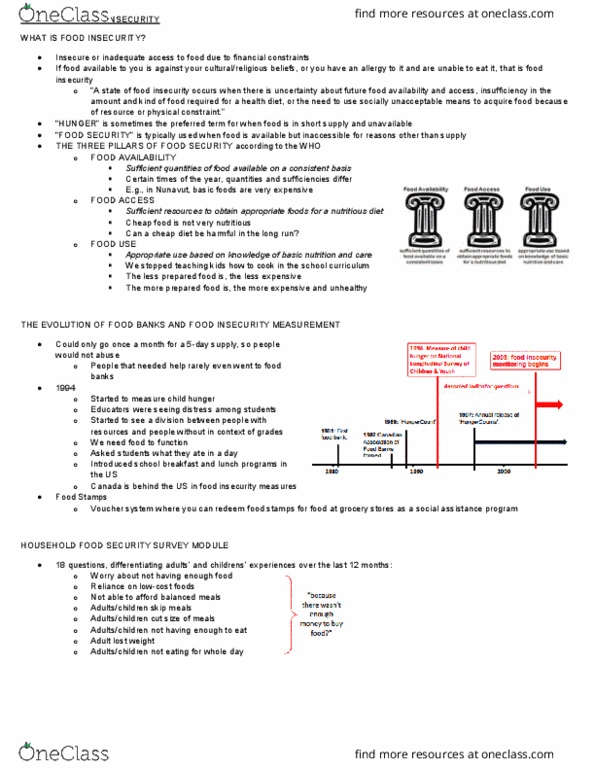 Health Sciences 4092F/G Lecture Notes - Lecture 2: Food Bank, Fetus, Child Poverty thumbnail