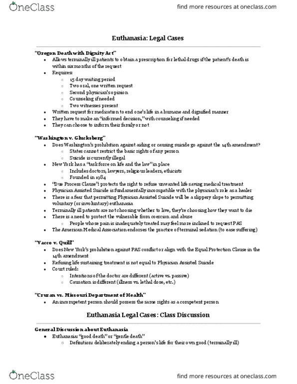 L30 Phil 131F Lecture Notes - Lecture 8: American Medical Association, Equal Protection Clause, Fourteenth Amendment To The United States Constitution thumbnail