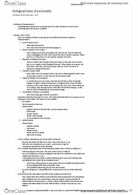 PSYCH 2B03 Lecture Notes - Lecture 28: Microsoft Onenote, David Buss thumbnail