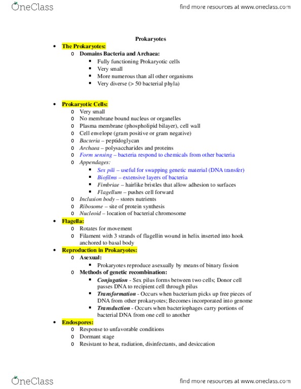 BIOL 1113 Lecture Notes - Tetanus, Gangrene, Botulism thumbnail