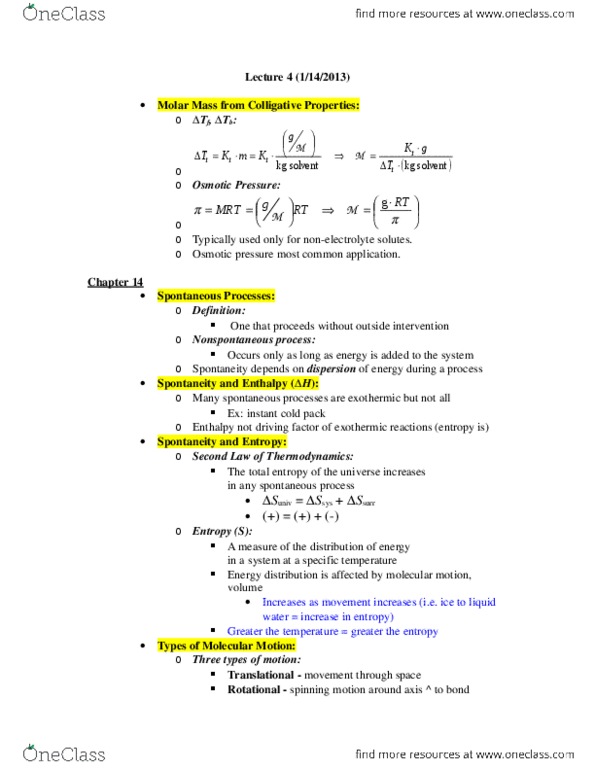 CHEM 1214 Lecture Notes - Glycolysis, Phosphorylation thumbnail