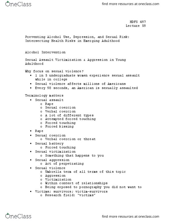 HDFS 129 Lecture Notes - Lecture 59: Sexual Coercion, Umbrella Term, Apache Hadoop thumbnail