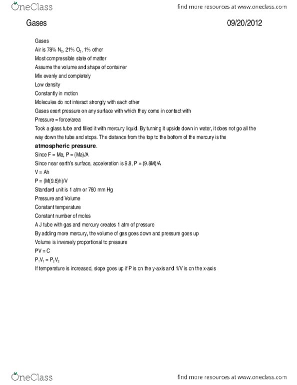 CAS CH 131 Lecture : Gases thumbnail