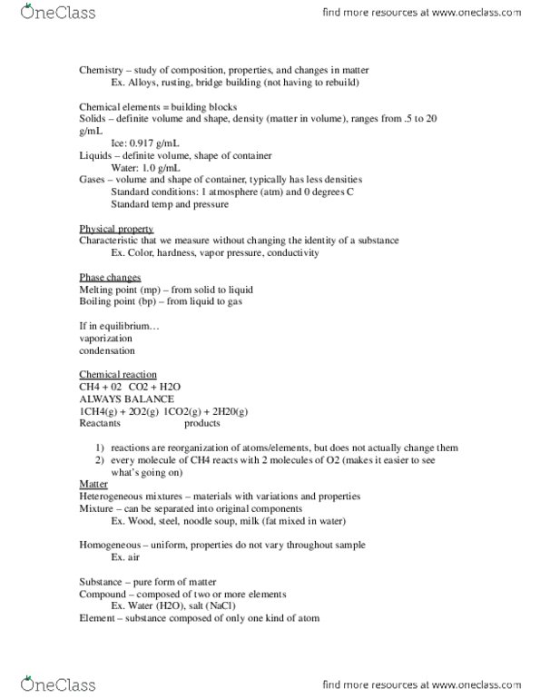 CAS CH 131 Lecture Notes - Sodium Chloride thumbnail