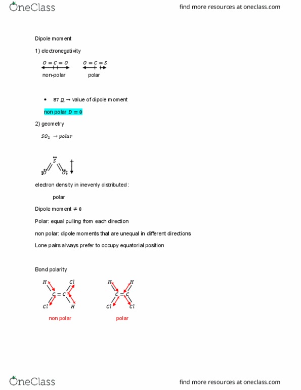 CHEM 1210 Lecture Notes - Lecture 34: Electronegativity, Antibonding Molecular Orbital, Molecular Orbital Diagram cover image