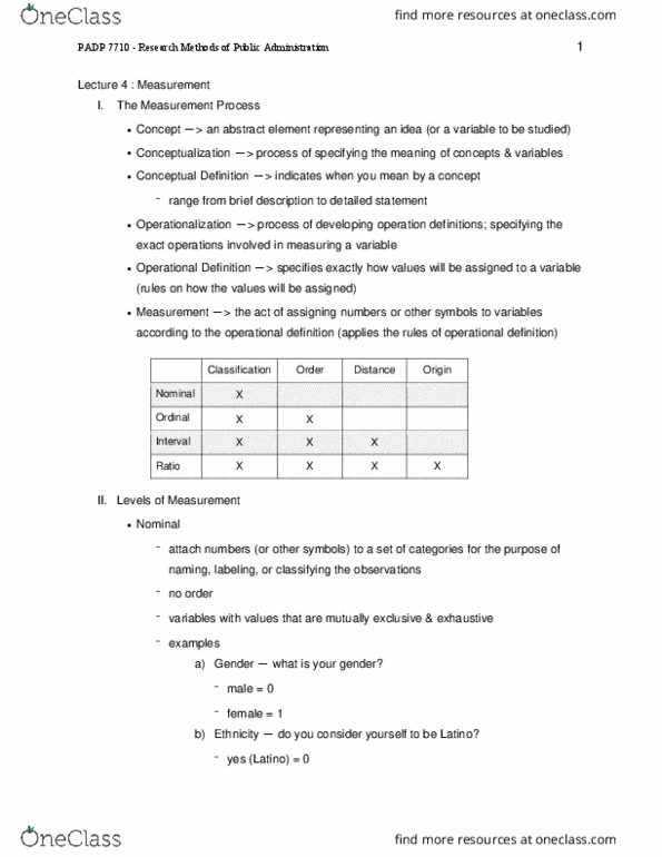 PADP 7110 Lecture 4: PADP 7710 - Research Methods of Public Administration -- Lecture 4 thumbnail