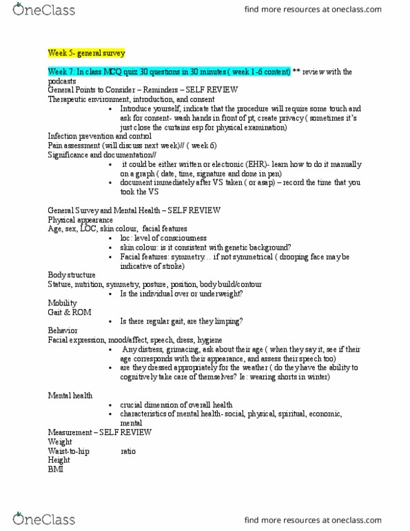 NSE 13A/B Lecture Notes - Lecture 5: Facial Expression, Vagal Tone, Pulse Pressure thumbnail