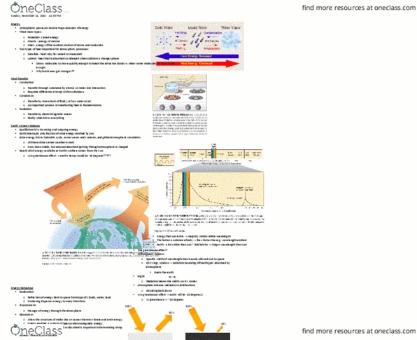 EARTHSC 2GG3 Lecture Notes - Lecture 10: Natural Disaster, Sensible Heat, Latent Heat thumbnail