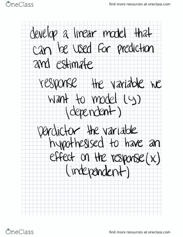 STA 205 Lecture Notes - Lecture 13: Dependent And Independent Variables, Point Estimation, Prediction Interval thumbnail