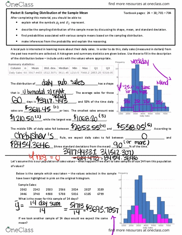 STA 205 Lecture Notes - Lecture 8: Sampling Distribution, Standard Deviation, Flying Pig Marathon thumbnail