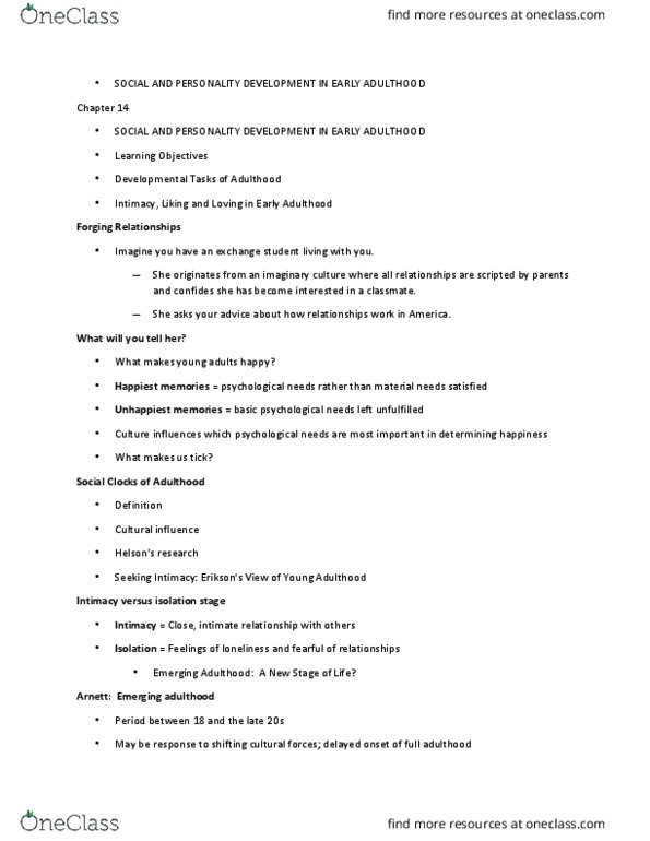 PSY 3010 Lecture Notes - Lecture 12: Emerging Adulthood And Early Adulthood, Posslq, Prefrontal Cortex thumbnail