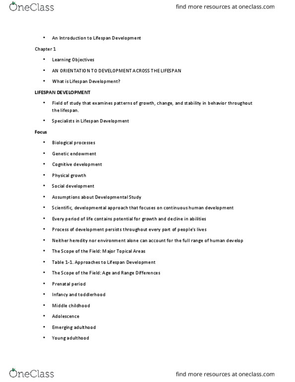 PSY 3010 Lecture Notes - Lecture 19: Emerging Adulthood And Early Adulthood, Social Change, Cognitive Development thumbnail