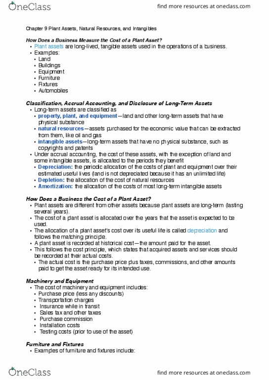 ACCTG 211 Lecture Notes - Lecture 9: Intangible Asset, Accrual, Sales Tax thumbnail