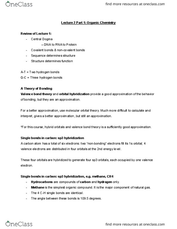 MBB 222 Lecture Notes - Lecture 2: Valence Bond Theory, Molecular Orbital Theory, Valence Electron thumbnail