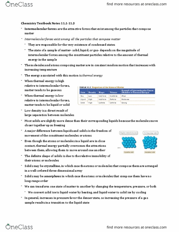 01:160:161 Chapter Notes - Chapter 11.1-11.3: Intermolecular Force, Well-Order, Boiling Point thumbnail