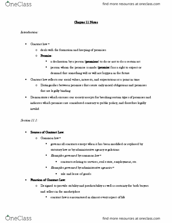 BALW20150 Chapter 11: Chapter 11 Notes Part 1 thumbnail