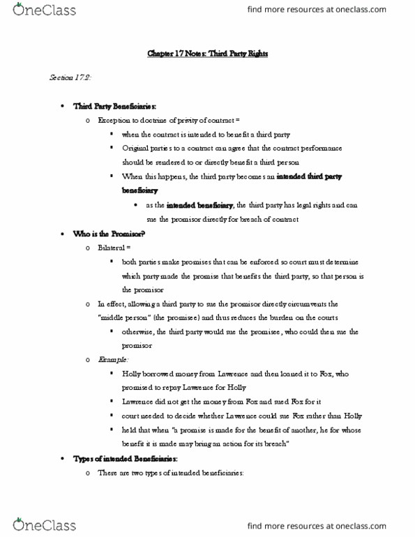 BALW20150 Chapter 17: Chapter 17 Notes Part 6 thumbnail