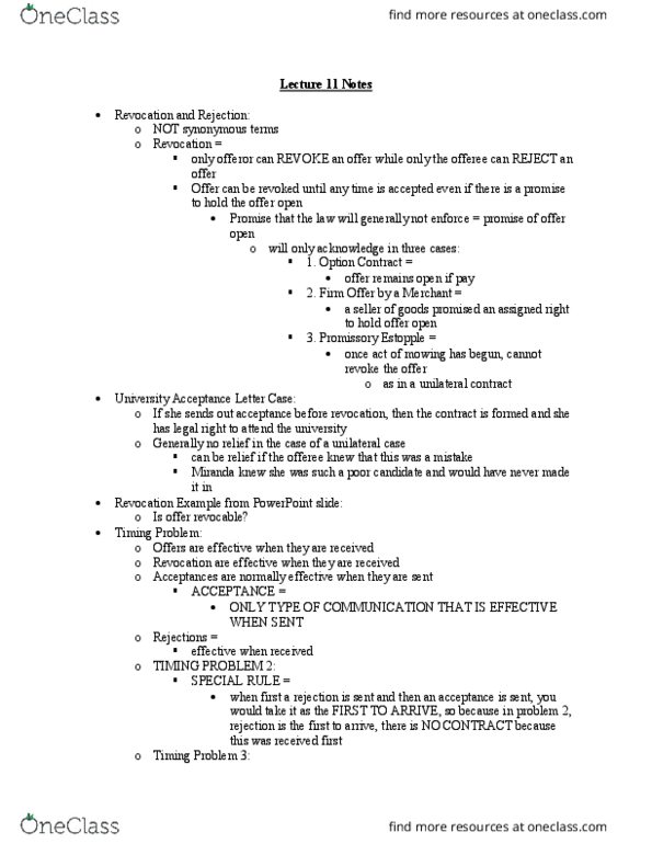 BALW20150 Lecture 11: Lecture 11 Notes Part 2 thumbnail