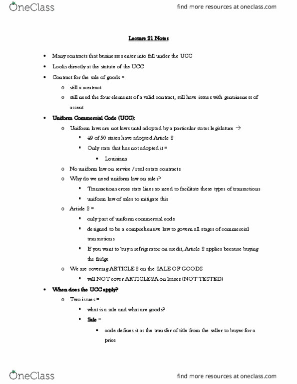 BALW20150 Lecture 21: Lecture 21 Notes Part 1 thumbnail