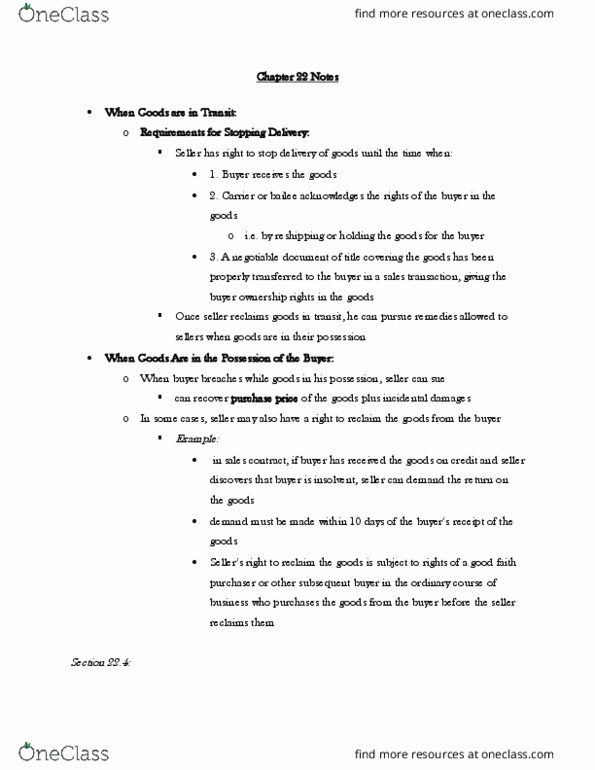 BALW20150 Chapter 22: Chapter 22 Notes Part 10 thumbnail