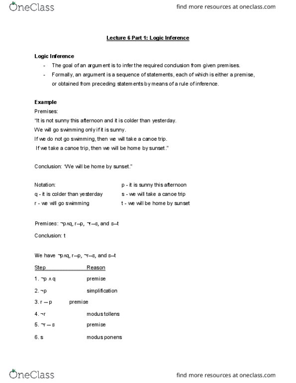 MACM 101 Lecture 6: Lecture 6 Part 1_ Logic Inference thumbnail