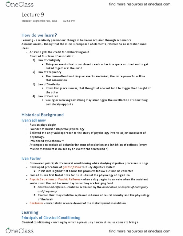 PSYC 10213 Lecture 9: notes thumbnail